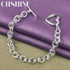 CHSHINE 925 Sterling Silver Charm Heart Bracelet For Women Wedding Party Fashion Fine Jewelry