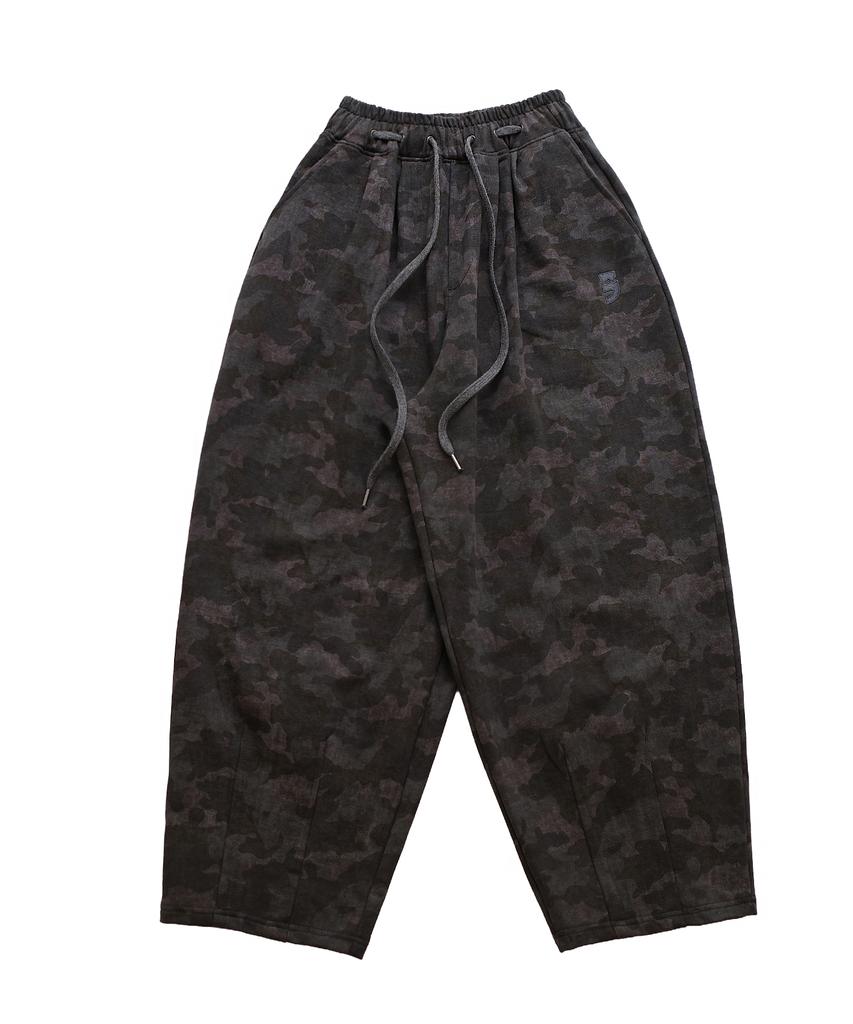A NOTHING Vintage Camouflage Sweat Pants (Charcoal)