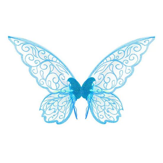 Fairy Wing for Kids Adults Butterfly Fairy Halloween Costume Glitter Angel Wings Elf Cosplay Accessory for Girls Women