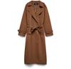 Тренчкот Женский Vero Moda VMCHLOE Из Велюра (10300263) Коричневый/бежевый