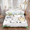 Cute Animal Print 3Pcs Bedding Setduvet Cover With 2 Bedropillowcase Home Birthday Gift