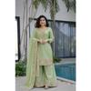 Indisch Pakistanischer Salwar Kameez Bollywood Schönes Party-Oberteil Palazzo-Anzug