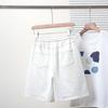 DIMANAF Plus Size Women Shorts Pants 2025  Summer Loose Short Basic High Waist Solid Pants Elastic Waist