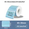 1PK New Holographic Laser Color Transparent Thermal Adhesive Label Roll Suit for Phomemo M110/M200/M120/M220 E210 P50 DETONG P1