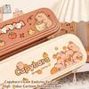 Cartoon  Pencil Case Large Capacity Plastic Pencil Bag Multifunctional Pen Organiser For Pen Markers School Supplies