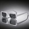 Futuristic Square Sunglasses with UV Protection - Trendy Unisex Fashion Style
