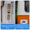 RV Shower Faucet, Camper Shower Faucet Replacement 4" RV Shower Valve Diverter with Dual Knobs Bathroom Shower Accessories Parts for Outside and