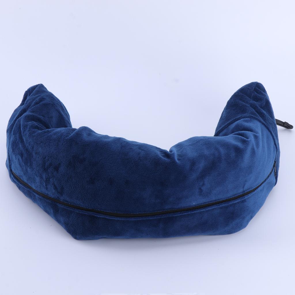 Stuffable Neck Pillow Fillable Travel Pillow Storage Bag with Clothes Packable Clothing Travel Neck Pillow Case Cover