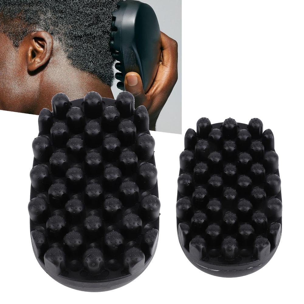 Large and Small Size Rubber Curling Hair Brush Washable Durable Rubber Curl Brush Professional Styling Dreadlocks Tool