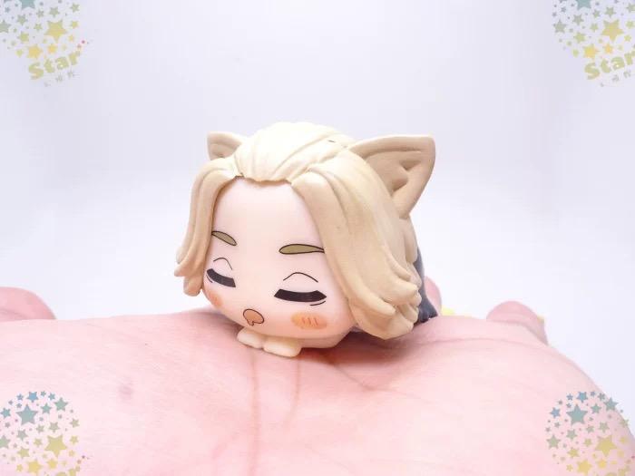 Tokyo Revengers Takemichi Mikey Baji Chifuyu Kazutora Cat Sleep Ver Figure Figurine Anime Model Dolls Ornaments Gift