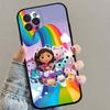 Cute G-Gabbys D-Dollhouse Black Silicone Matte Phone Case For iphone 17 Air 16 15 14 13 12 11 Pro Max Plus Back Cover TPU