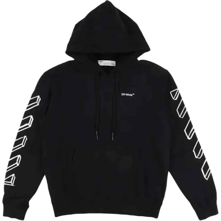 

Off-White 3D Marker Arrows Hoodie Black Unisex Tops OMBB097G20FLE002 XS