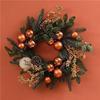 50CM Christmas Wreath & 2.7M Garland Set - Festive Door & Wall Decor