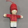 Classical Fabric Nut Cracker Soldier Figures Christmas Tree Hanging Ornaments Holiday Home Decoration