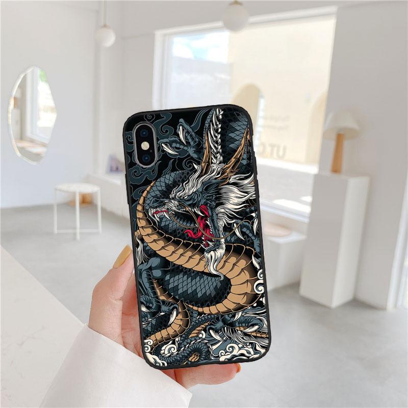 AQ28 Chinesischer Drache Weiche Hülle für Redmi Note 8 9 Pro Max 9S 9T 9C NFC 8T 8A S2 10A A4