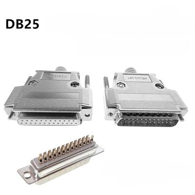 DB25 Gold-Plated Industrial Connector 25-Pin Plug with Metal Shell Male/Female 25P for LED Communication Converter