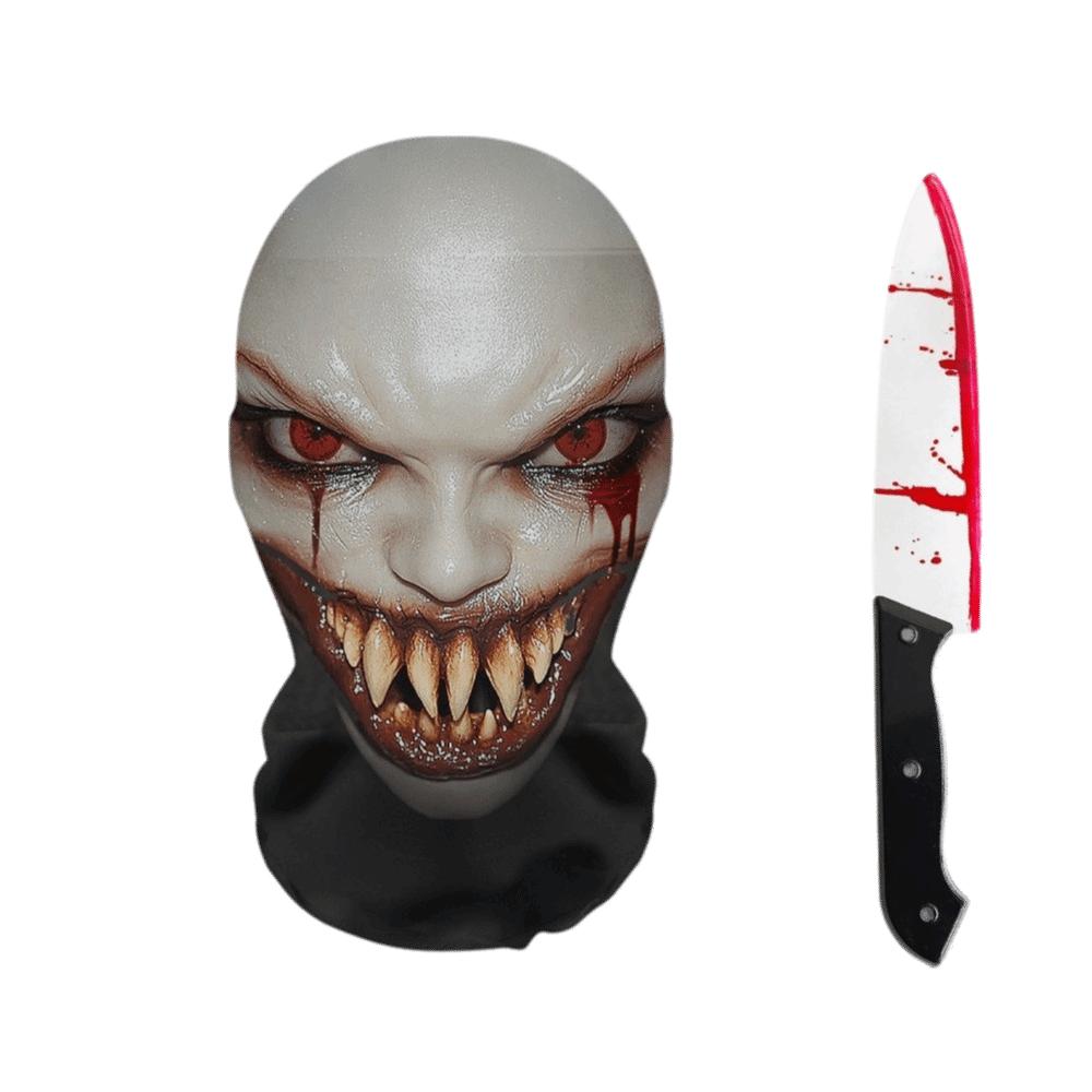 Scary Design Cosplay Mask Stretch Mesh Horror Mask Ghost Face Full Face Mask Performance Show