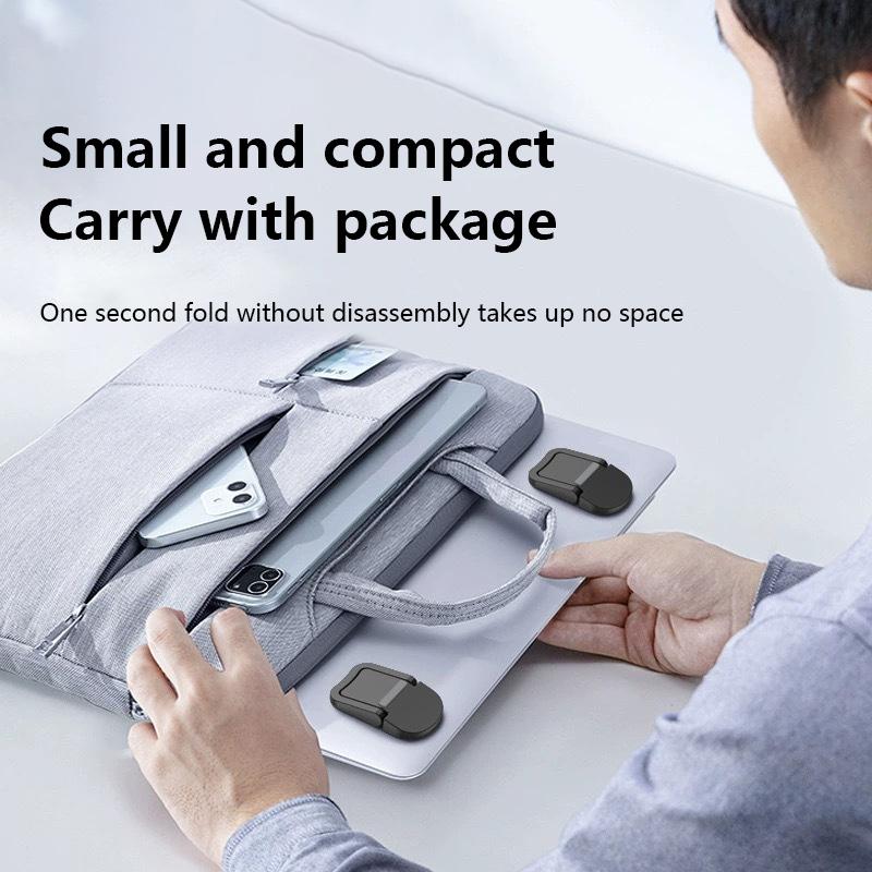1 Par Mini Pernas Para Macbook Pro Huawei Xiaomi Notebook Base De Alumínio Suporte Ferramentas Laptop Suporte Radiador Para Suporte De Teclado