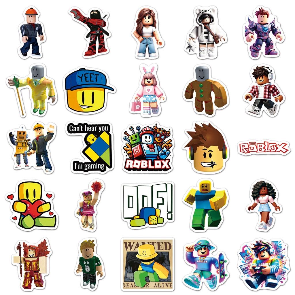 Стикеры Роблокс Roblox виниловые стикеры, наклейки для ноутбука, на телефон стикерпак наклейки набор наклейок 49 шт