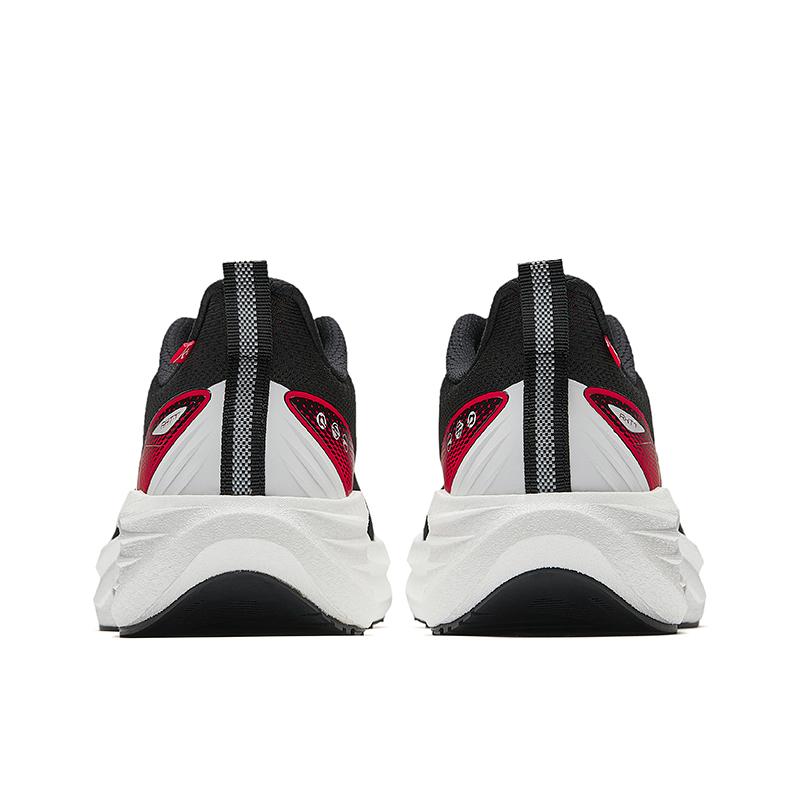 Anta Fabric Low Top Sports Running Shoes Men's Basic Black/Classic Red/Papyrus White 112545581-1