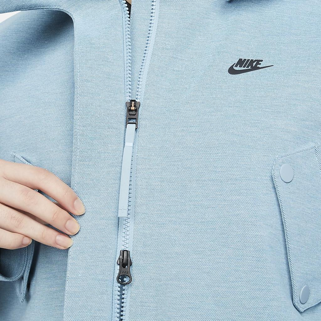 Nike Sportswear Tech Pack Storm-Fit Adv Solid Color Mid-Length Zipper Hooded Coat Women Coats Blue DM6167-494
