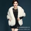 Haining fur autumn and winter new imitation fur shawl cape, women's warm imitation fox fur coat