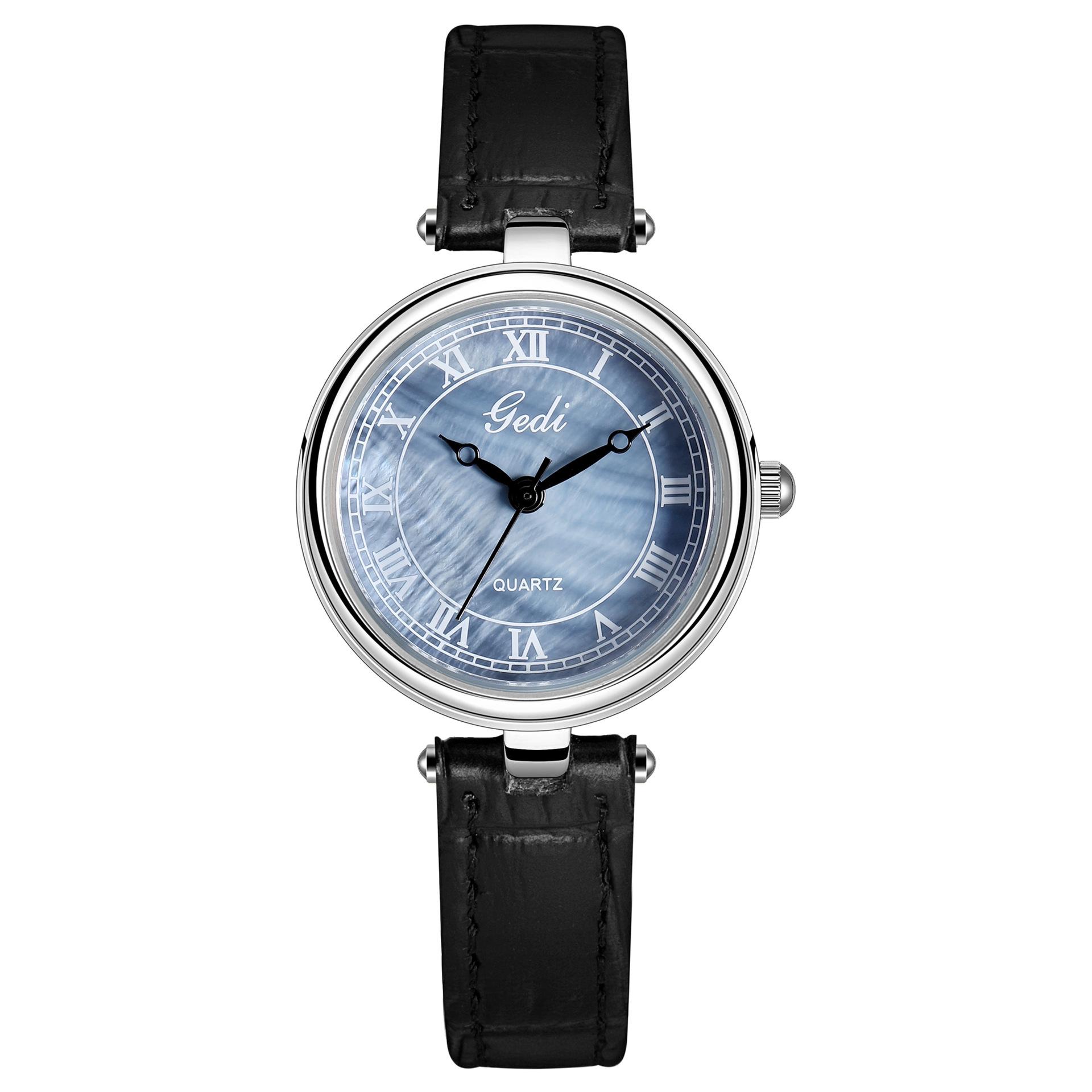 Retro Leather Quartz Watch Women S Small And High-Value Guangzhou Watch Waterproof Quartz Watch