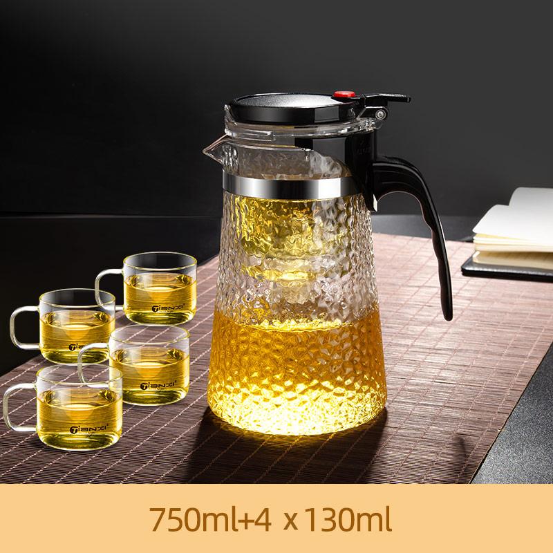Tea Pot Sample Teacup Flower Tea Pot Chinese Kung Fu Tea Set Sample Teacup Small Teacup High-Quality Heat-Resistant