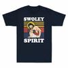 Jesus Gewichtheben Swoley Geist Lustig Vintage Unisex Kurzarm T-Shirt