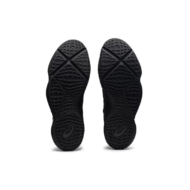 Asics Unpre Ars Pánské basketbalové boty středního střihu s kulatou špičkou, tenisky, černé 1063A036-002