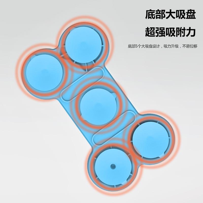 New Silicone Pet Licking Mat Pet Plate Dog Licking Mat Dog Slow Food Mat Suction Cup Slow Food Mat