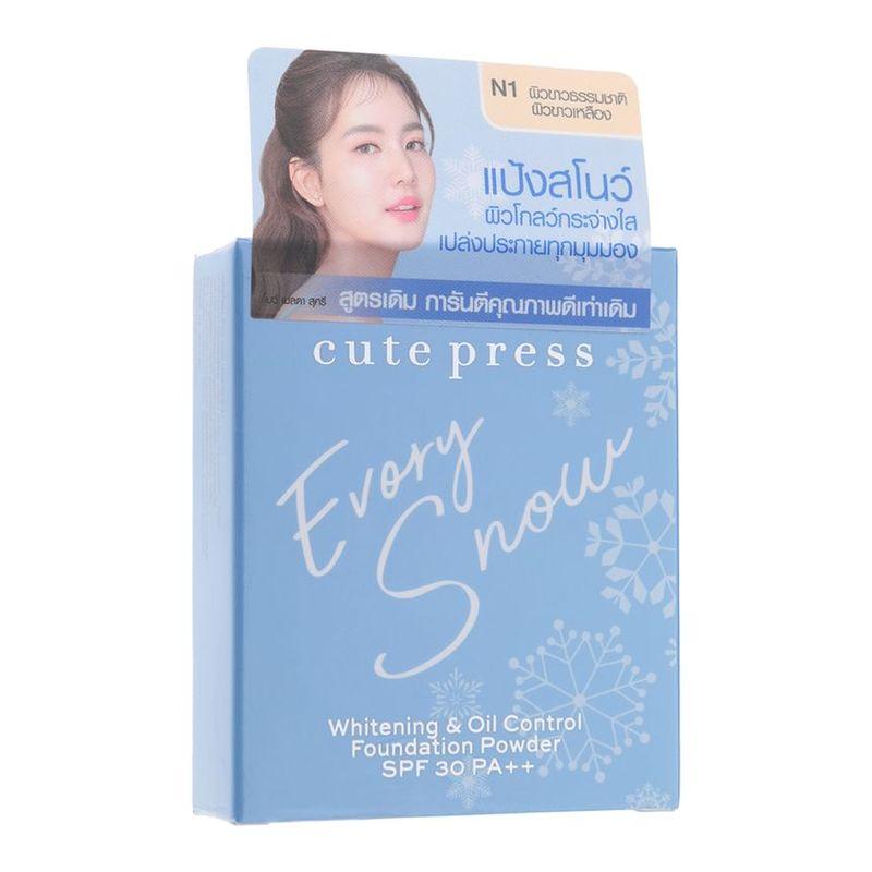 Cute Press - Evory Snow Whitening & Oil Control Foundation Powder SPF 30 PA ++