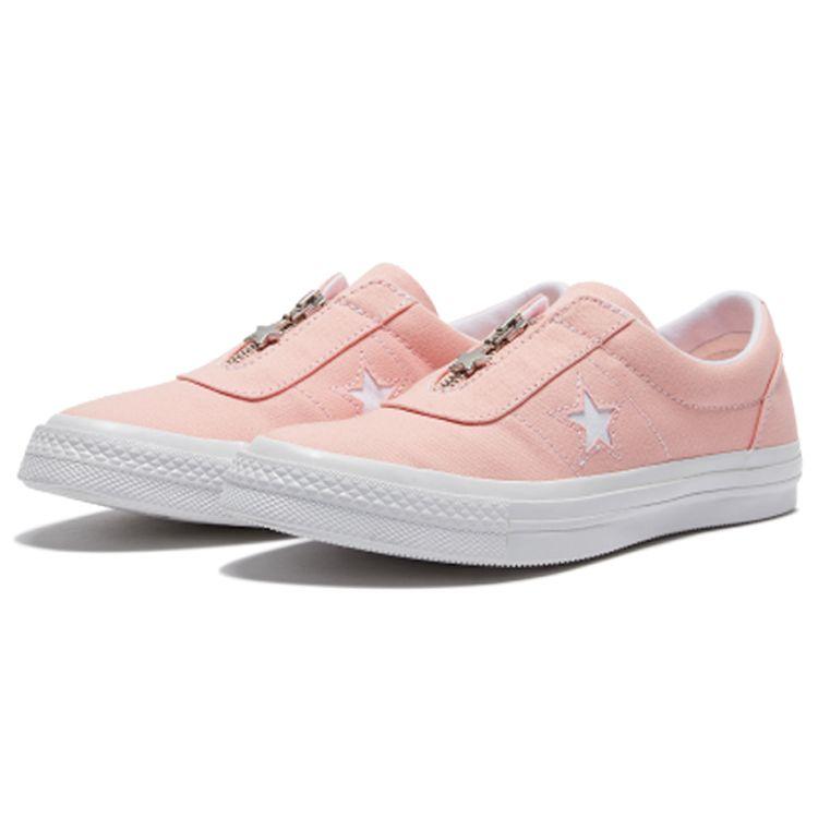 Converse One Star Classic Versatile Low Top Canvas Shoes Women sneaker Pink White 564204C