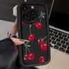 Red Cherry Phone Case For Samsung Galaxy S25 Ultra Case Samsung S22 Plus S23 S24 Ultra S20 S21 FE A73 A71 4G A06 A05S Case Cover