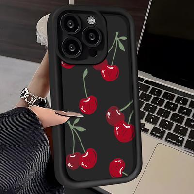 Rote Kirsche Handyhülle Für Samsung Galaxy S25 Ultra Hülle Samsung S22 Plus S23 S24 Ultra S20 S21 FE A73 A71 4G A06 A05S Hülle Cover