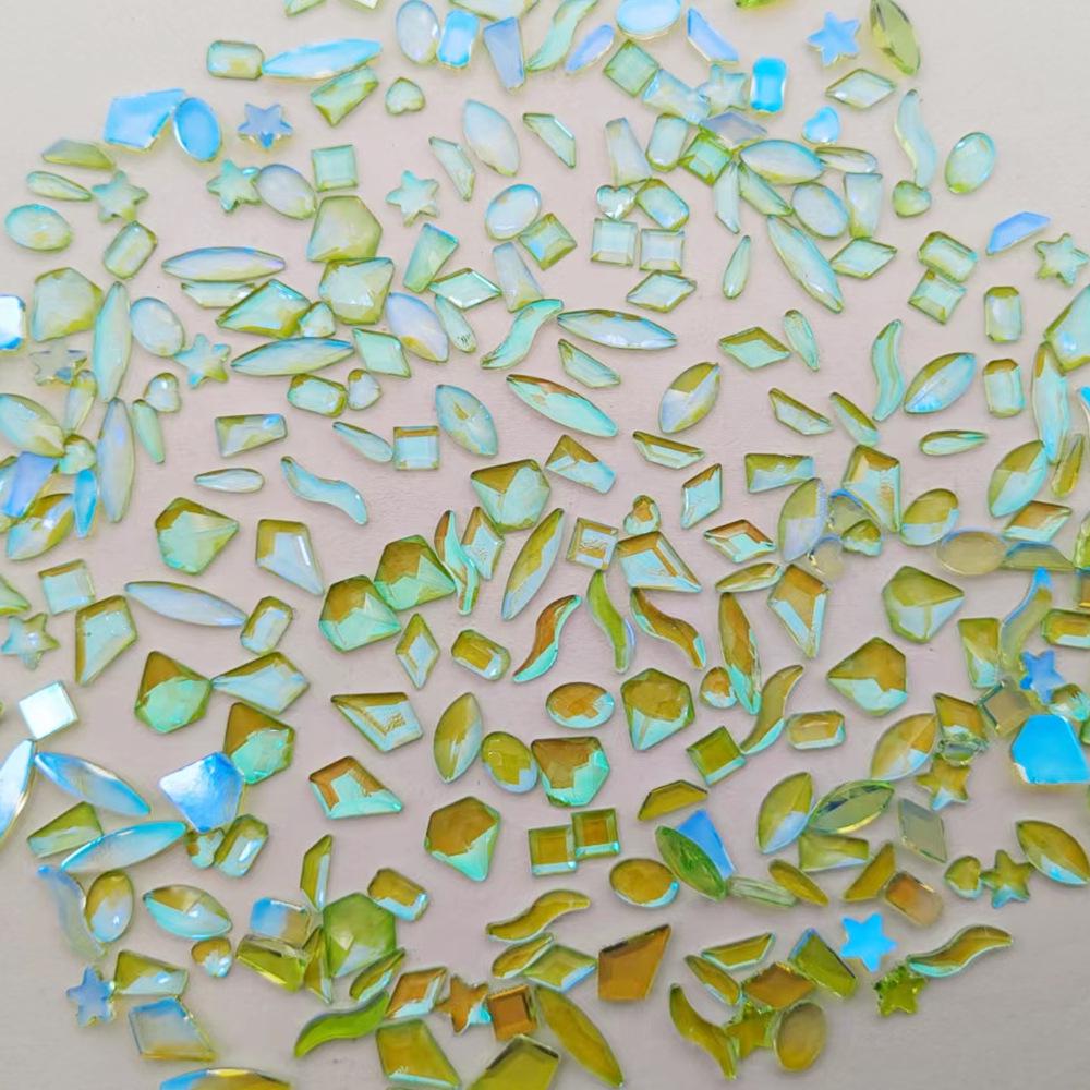 

Summer Aurora Nail Rhinestones - 50-Piece Mixed Set Aurora Fruit Green