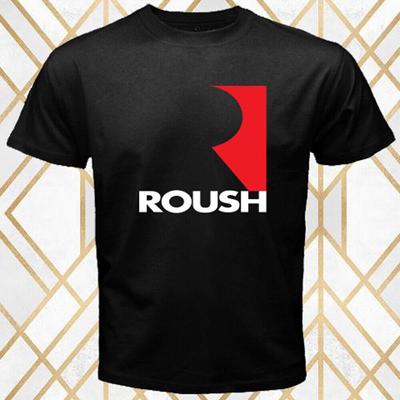 Camiseta Unisex Negra con el Logotipo de la Empresa Roush