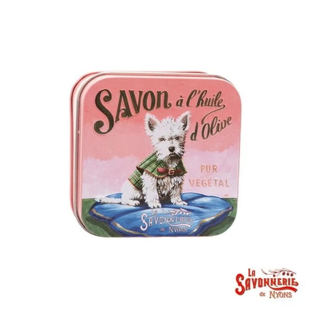 La Savonnerie de Nyon Blechdose Seife 100g Rosenduft