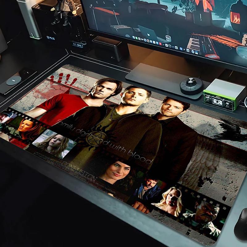 Supernatural Color Mouse Pad Large Gaming Table Cushion Non-slip Laptop Tablet Big Mousepad XXL Mat Mini PC Playmat With Lock edge