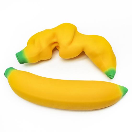 Stress Relief Banana Squeeze Toy Kids Adults Stretchy Giant Banana Sensory Toy Portable Lightweight Calming Fruit Fidget Toy