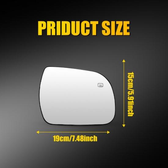 Passenger Side Mirror Replacement Glass For Toyota Sienna 2011- TO1325127
