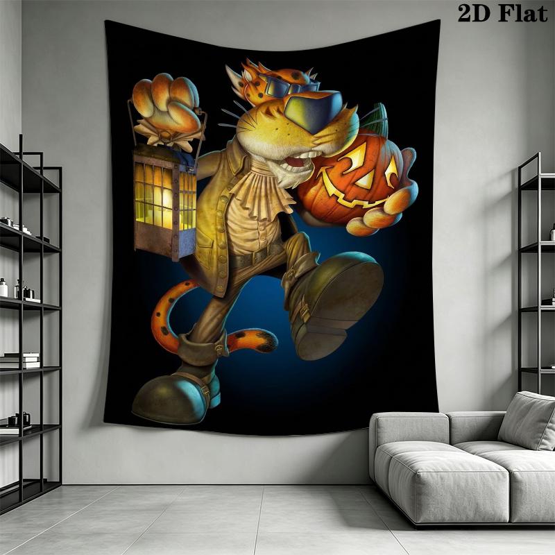 Chester Cheetah Wall Tapestry Aesthetic Wall Hanging Printed Fabric Blanket Decorative Tapestries for Bedroom Living Room Home Decor