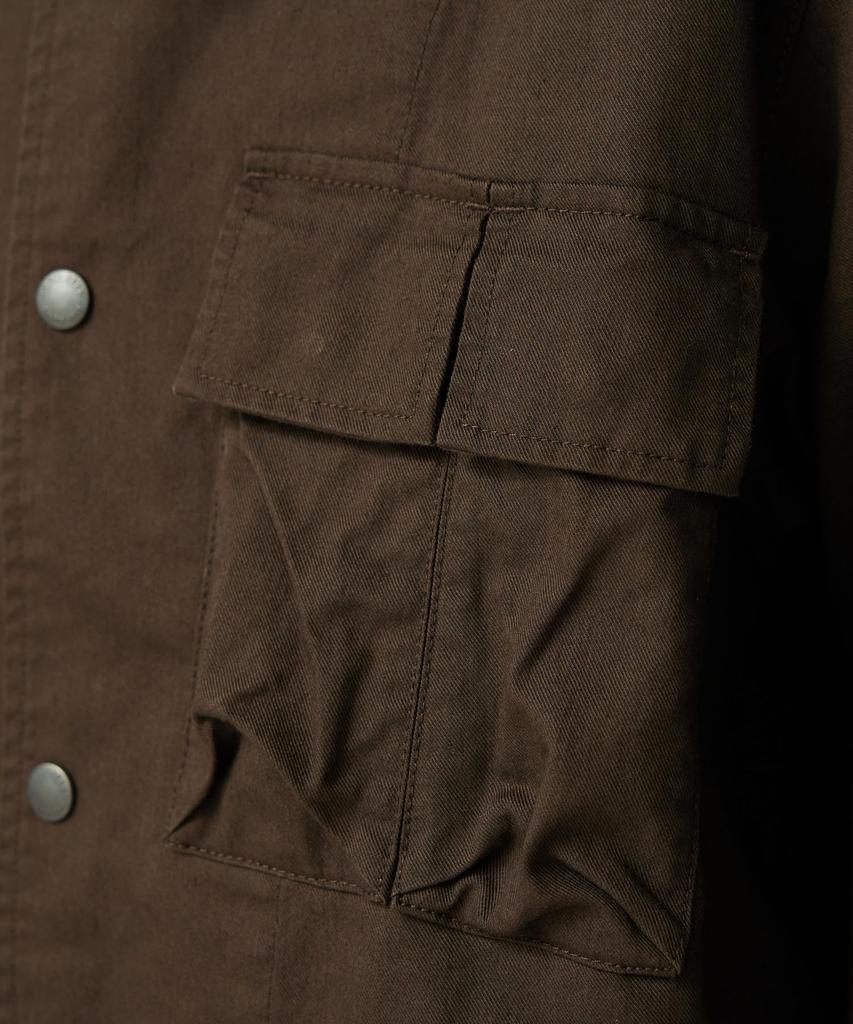 Snow Peak TAKIBI Chino Cargo Jacket Dark XL JK-25AU010, Outerwear, Men's/Women's, Brown,