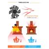 Hot Sell 6 Blades Stove Fan Heat Powered Fireplace Fan Log Wood Burner Eco-fan Quiet Fan Home Winter Warm Heat Distribution