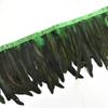 2Meters Rooster Feathers on Tape Trim Tassel Fringe Ribbon White Black Cock Pheasant Chicken Feather Costume Clothing Decoration