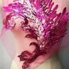 Patch Sequin Embroidery Sequin Appliques Phoenix Tail DIY Sew On Patch Embroidery Patch Wedding Gown DIY Decoration