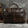 Men'S Genuine Leather Briefcase Business Handbag First Layer Cowhide Shoulder Oblique Span Bag Going Out Computer Bag 3319