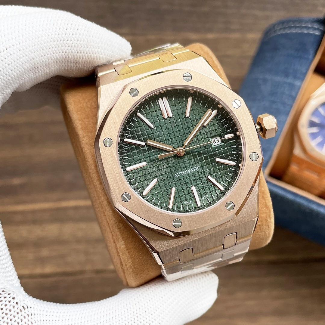 

Чоловічий автоматичний годинник Royal Oak зі сталевим браслетом 15500/15400