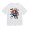 Men's Breathable Comfy Classic T-Shirt Lady Lizard Colorful Pop Art Print Tee