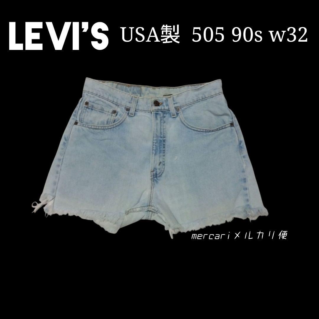

[USED] 90s 505 USA Made Cut-Off Denim Vintage Shorts, Size 32
